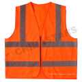 Chaqueta de hombre reflectante de alta visibilidad de doble color, chaqueta de chaleco de seguridad con cremallera